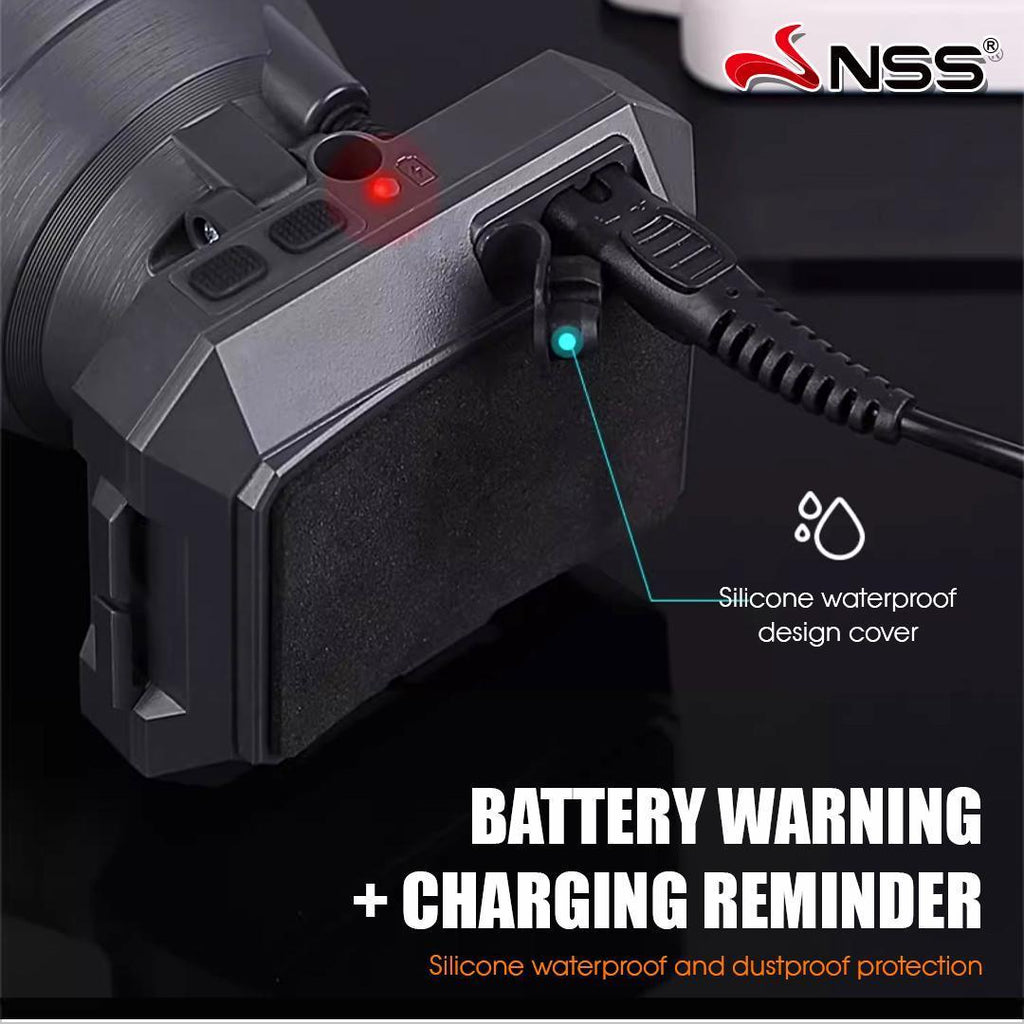 NSS Rechargeable LED Headlamp 80W (12000mAh)