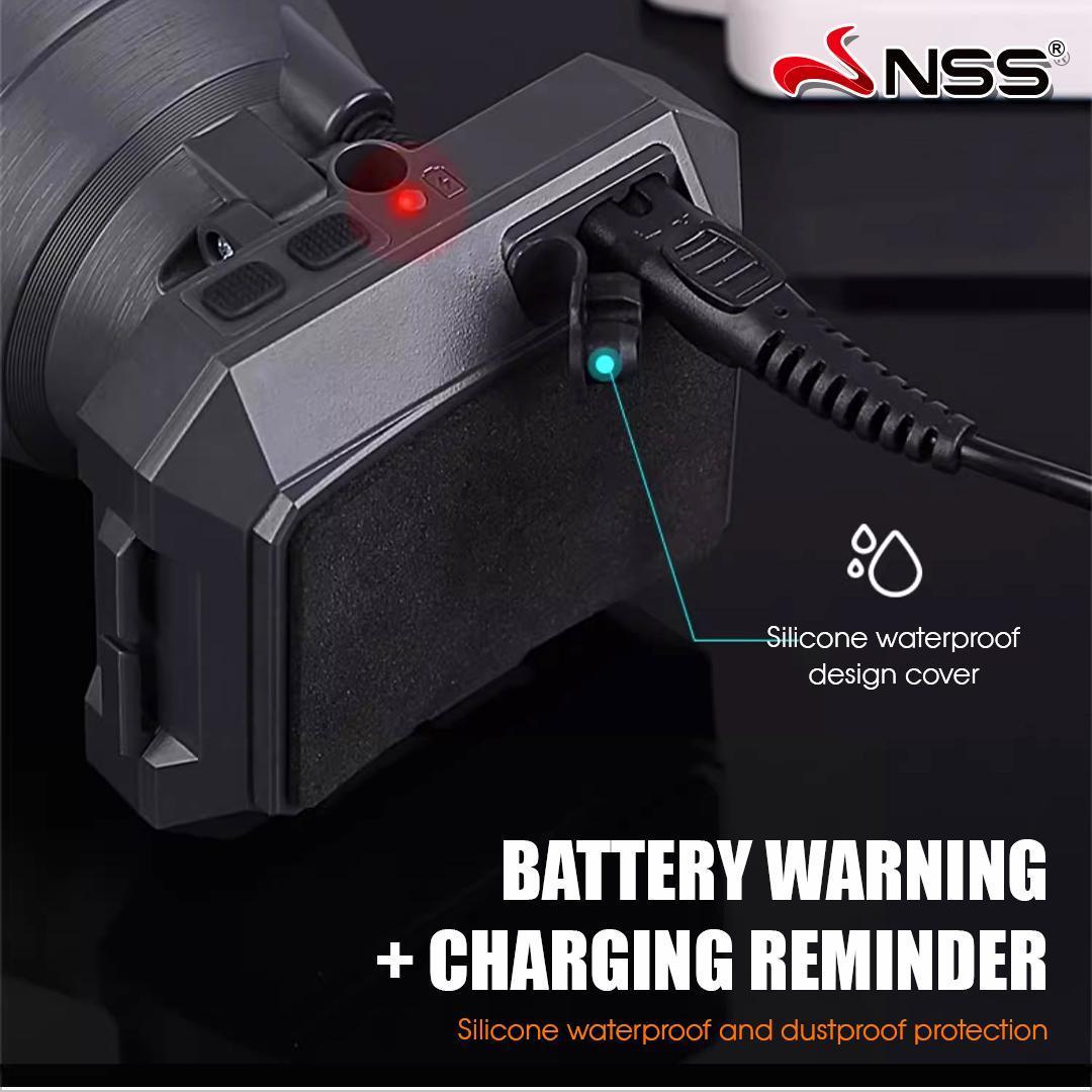 NSS Rechargeable LED Headlamp 80W (12000mAh)