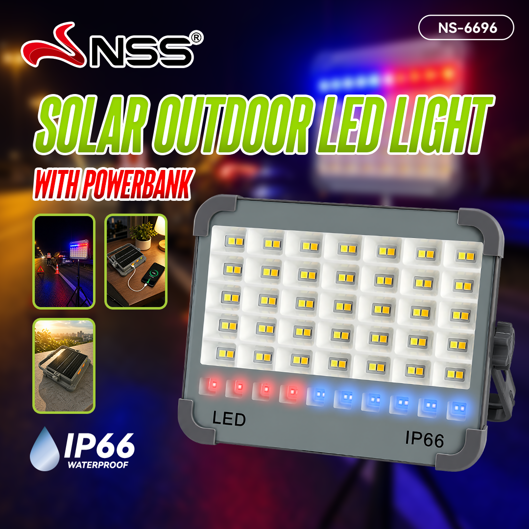 NSS Solar Rechargeable Work Light for Camping, Brownout & Emergency Use