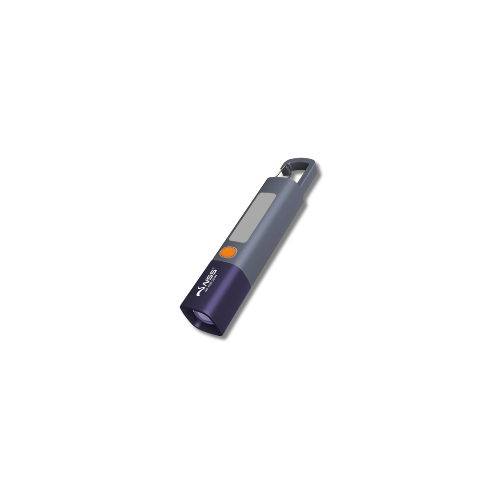 NSS LED XPE Zoomable Flashlight – Rechargeable USB-C Torch with 3 Light Modes & 1200mAh Battery