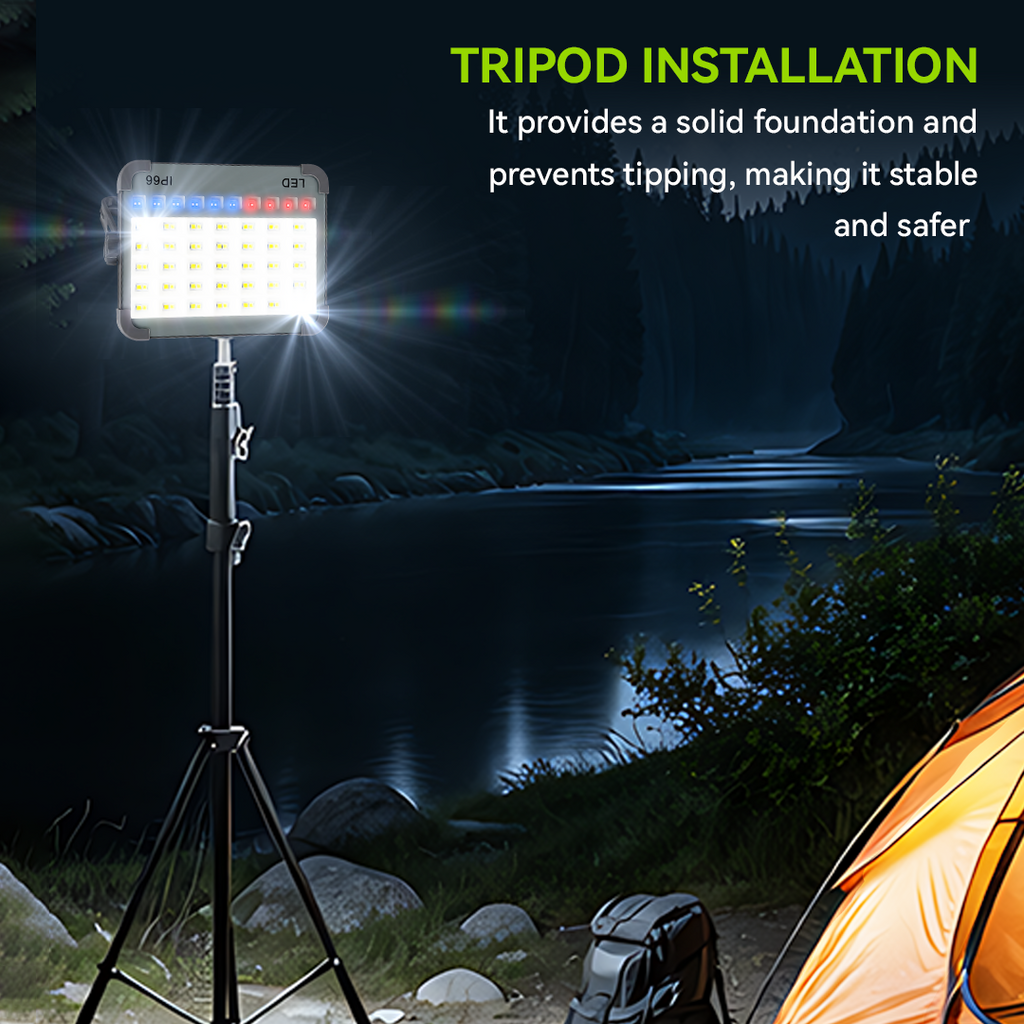 NSS Solar Rechargeable Work Light for Camping, Brownout & Emergency Use