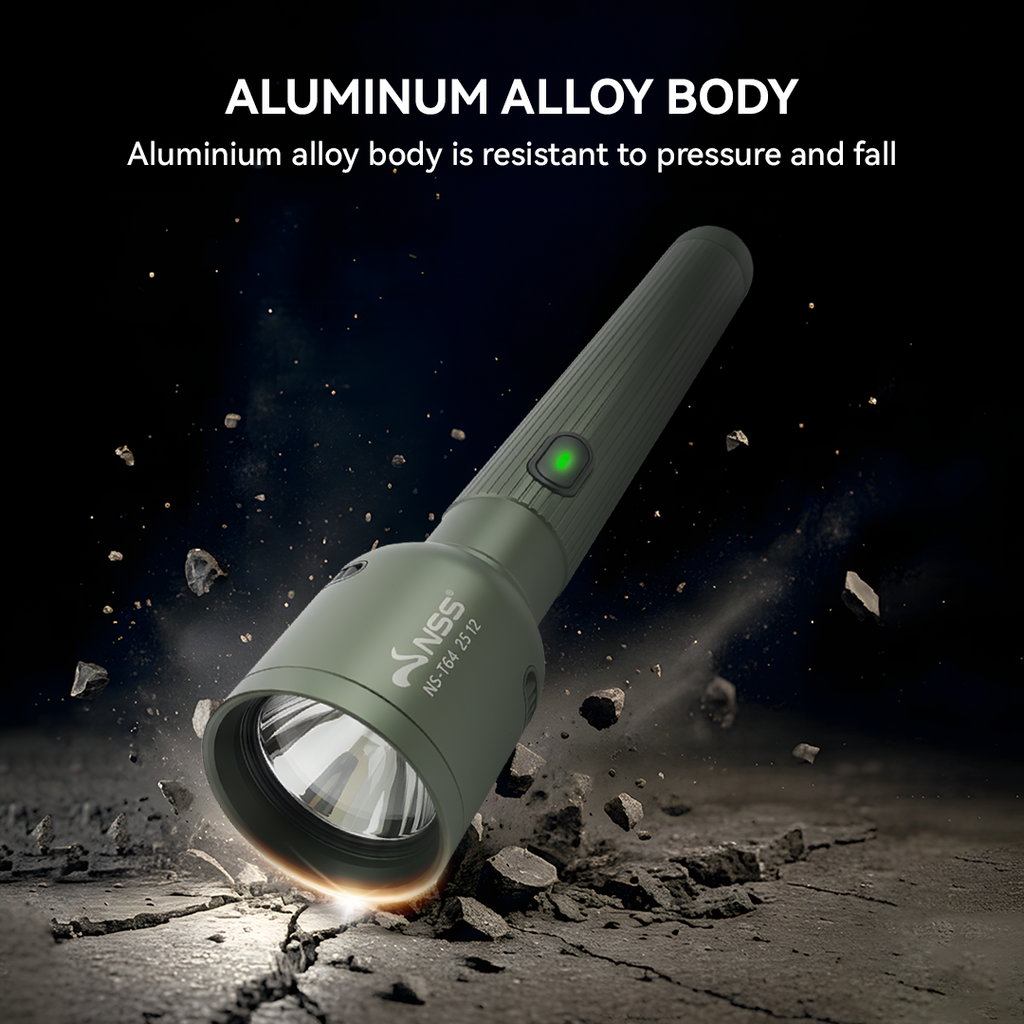 NSS Rechargeable Zoomable LED Flashlight – High Power Tactical Torch