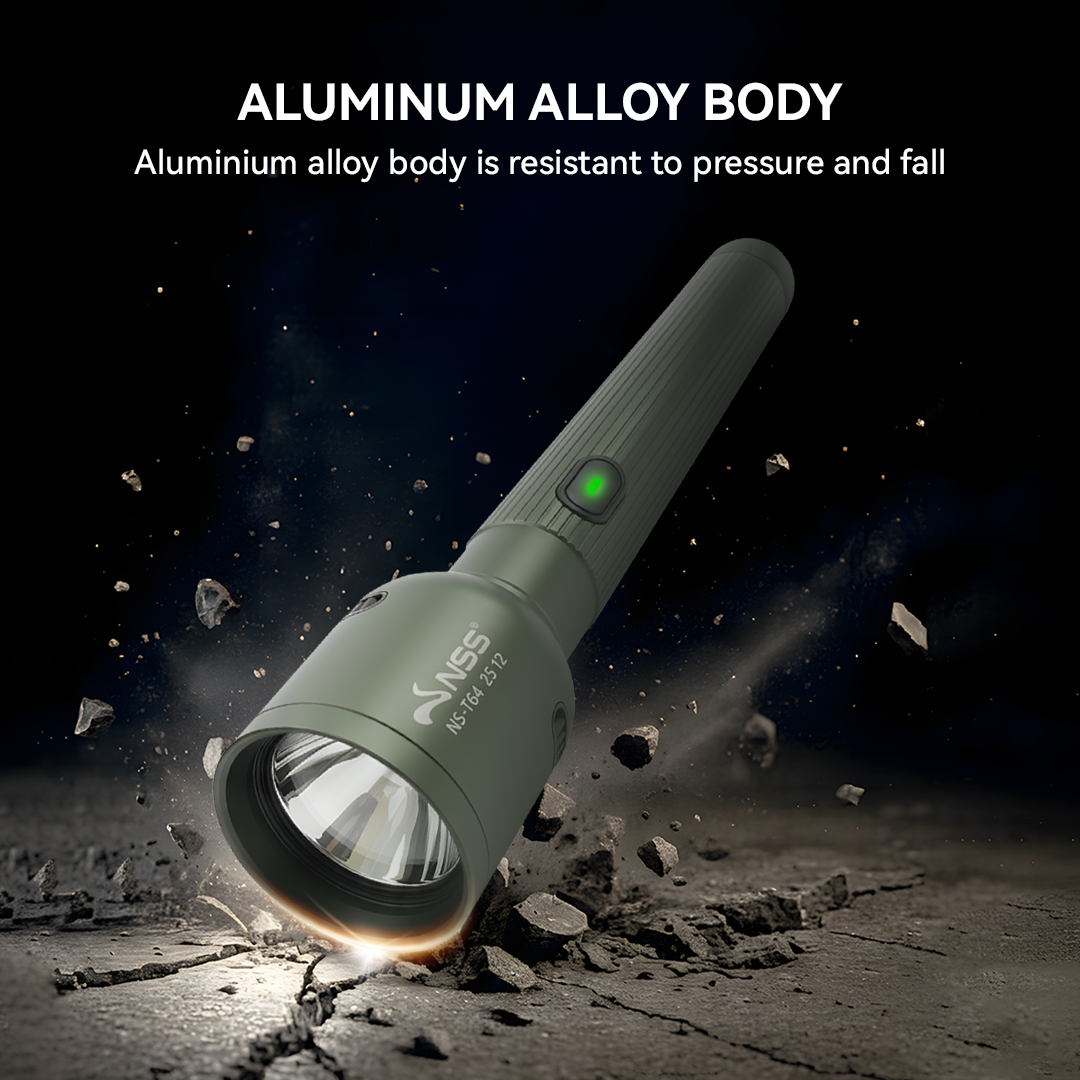 NSS Rechargeable Zoomable LED Flashlight – High Power Tactical Torch