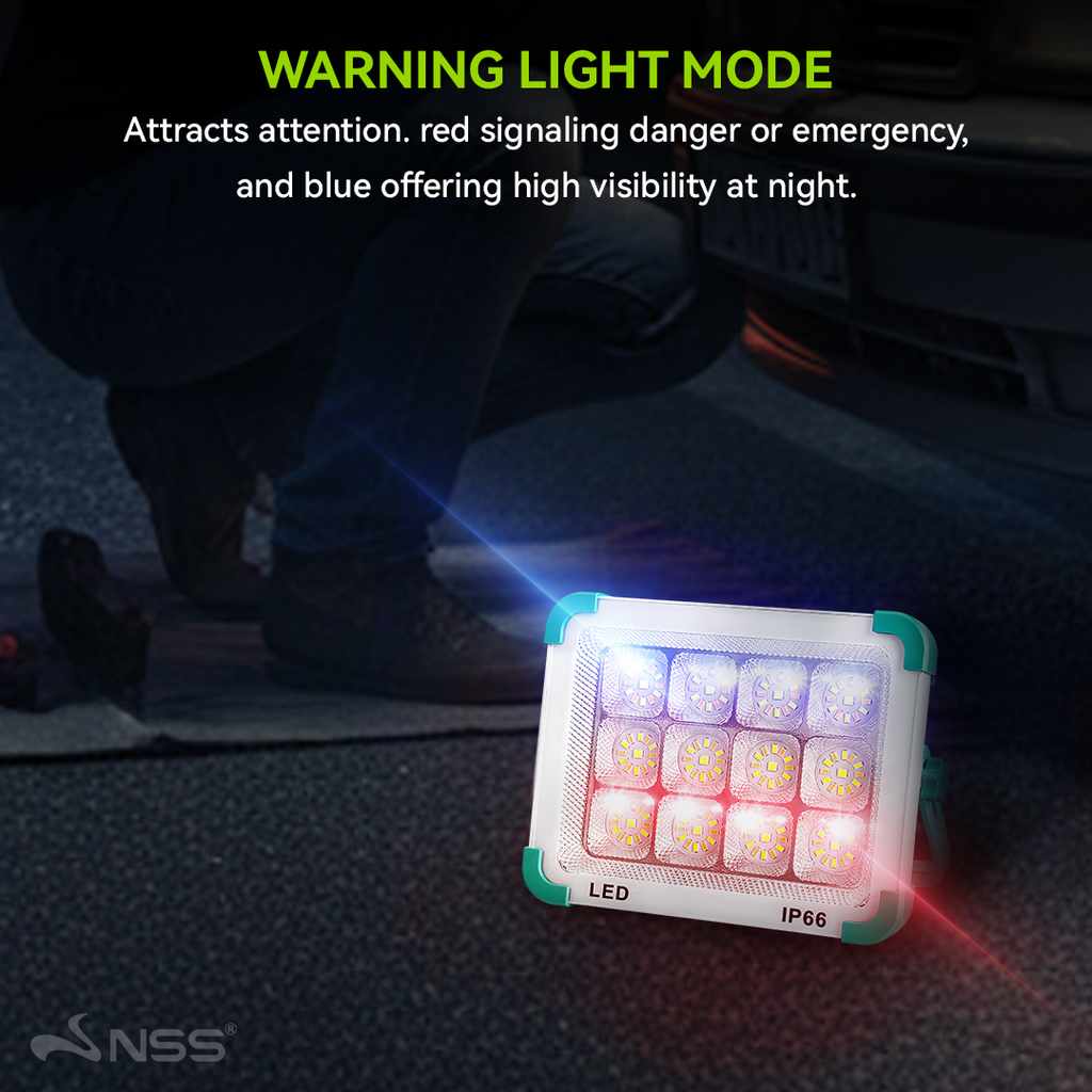 NSS Rechargeable LED Work Light 120W IP66 Waterproof Portable Emergency Flood Light