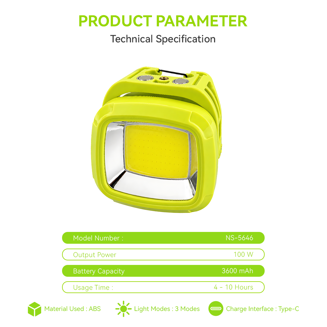 NSS Portable Emergency Solar Light with Powerbank