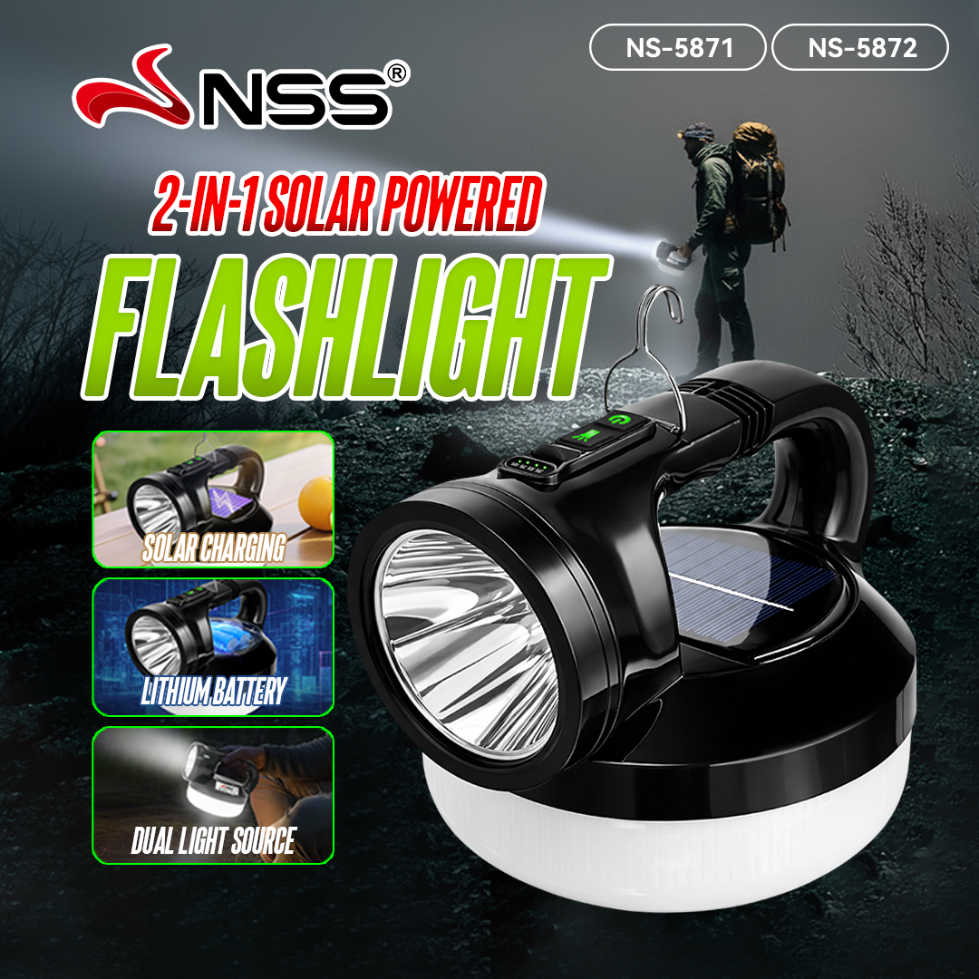 NSS 2-in-1 Solar Rechargeable LED Emergency Lamp