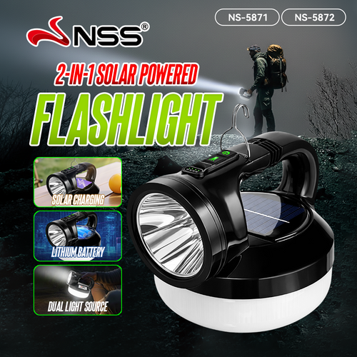 NSS 2-in-1 Solar Rechargeable LED Emergency Lamp