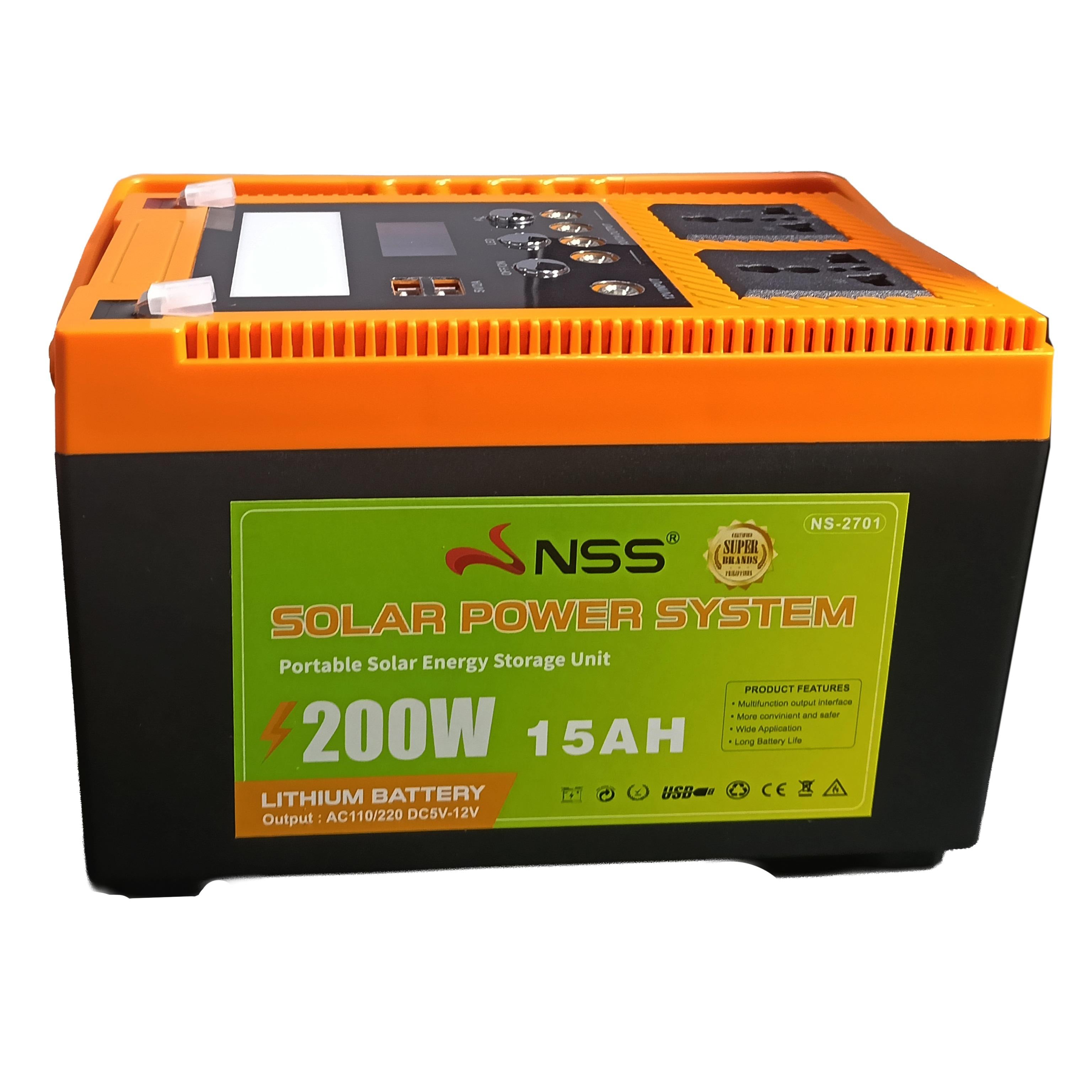 NSS [NEW LAUNCH] NO SOLAR PANEL 70W-1000W Portable Solar Power Station 60,000mAh Lithium Battery | NS-270 Series Solar Generator for Camping, Home Backup, & Outdoor Emergency Power | 220V AC Output Powerbank