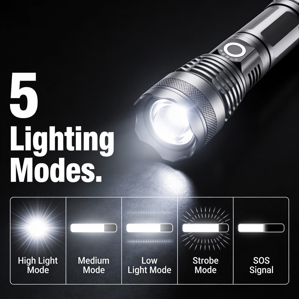 NSS Rechargeable LED Tactical Flashlight