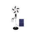 NSS Portable Solar Desk Fan with Power Bank & LED Light – Rechargeable Emergency Fan