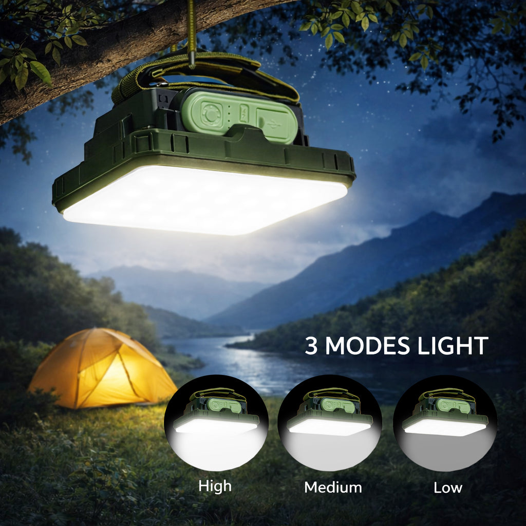 NSS LED Emergency Lamp with Power Bank 9000mAh | Rechargeable Camping Light | USB Type-C Output | Magnetic & Portable Work Light