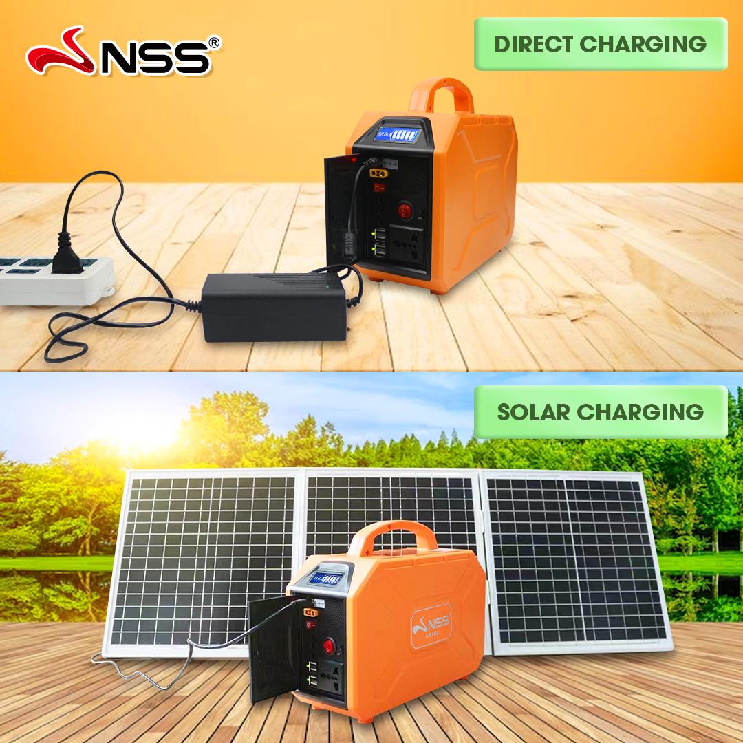 NSS 200W Portable Solar Generator Power Station – Backup Power for Home & Camping (NS-2582)