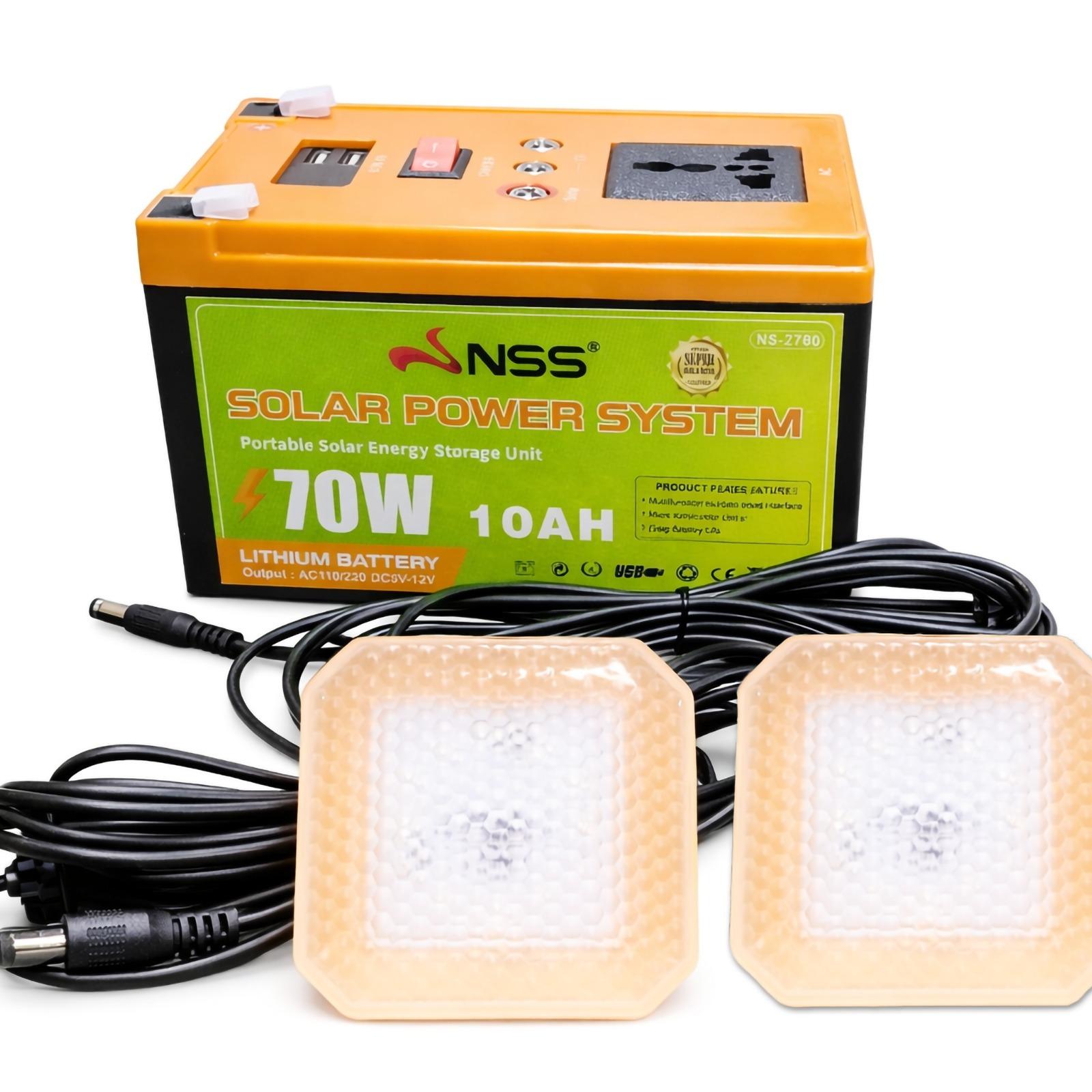 NSS [NEW LAUNCH] NO SOLAR PANEL 70W-1000W Portable Solar Power Station 60,000mAh Lithium Battery | NS-270 Series Solar Generator for Camping, Home Backup, & Outdoor Emergency Power | 220V AC Output Powerbank