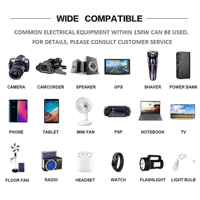NSS Portable Power Station with 20W Solar Panel – Compact Generator for Camping, Emergency Backup & 220V Devices