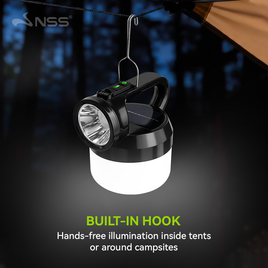NSS 2-in-1 Solar Rechargeable LED Emergency Lamp
