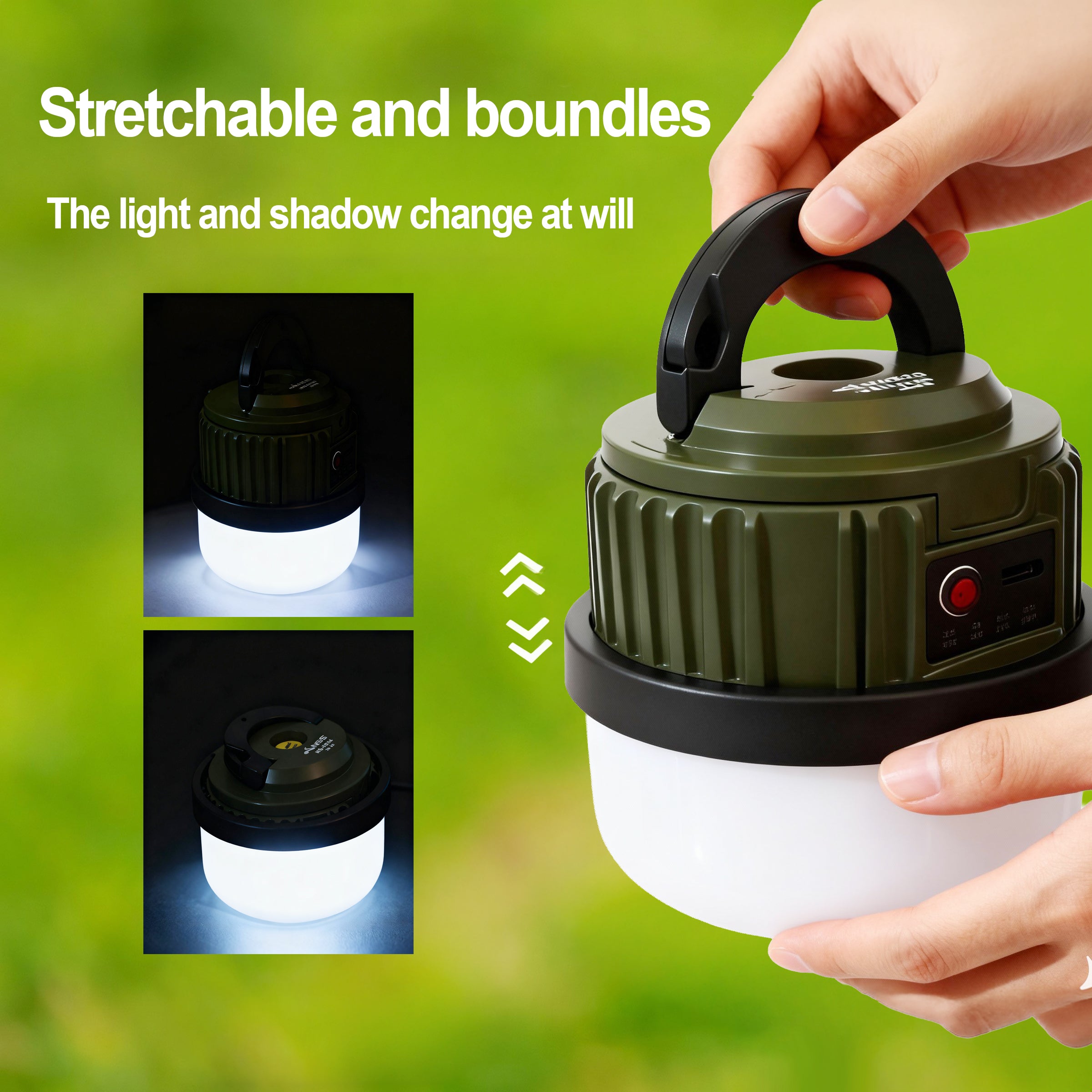 NSS 150W Rechargeable LED Emergency Lamp – Waterproof Camping Lantern with 5 Modes