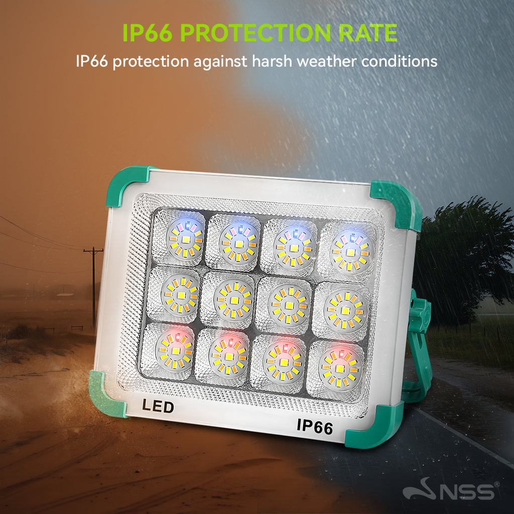 NSS Rechargeable LED Work Light 120W IP66 Waterproof Portable Emergency Flood Light