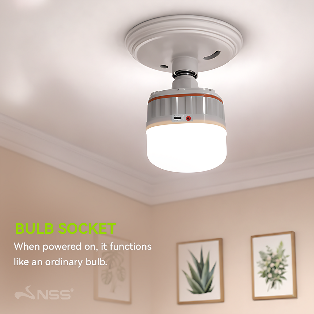 NSS Emergency Rechargeable LED Camping Bulb with Lithium Battery Backup