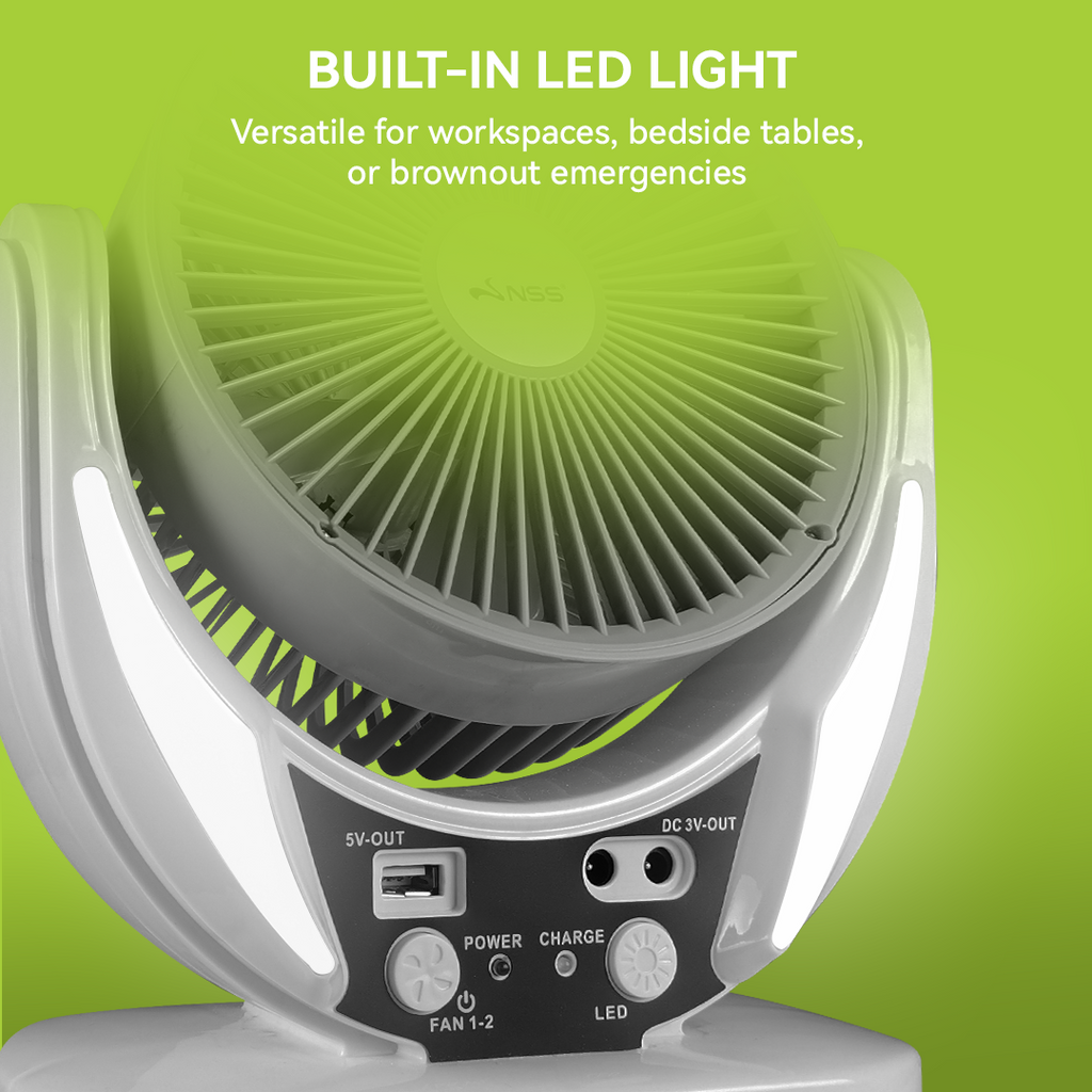 NSS 3 in 1 Solar Portable Deskfan