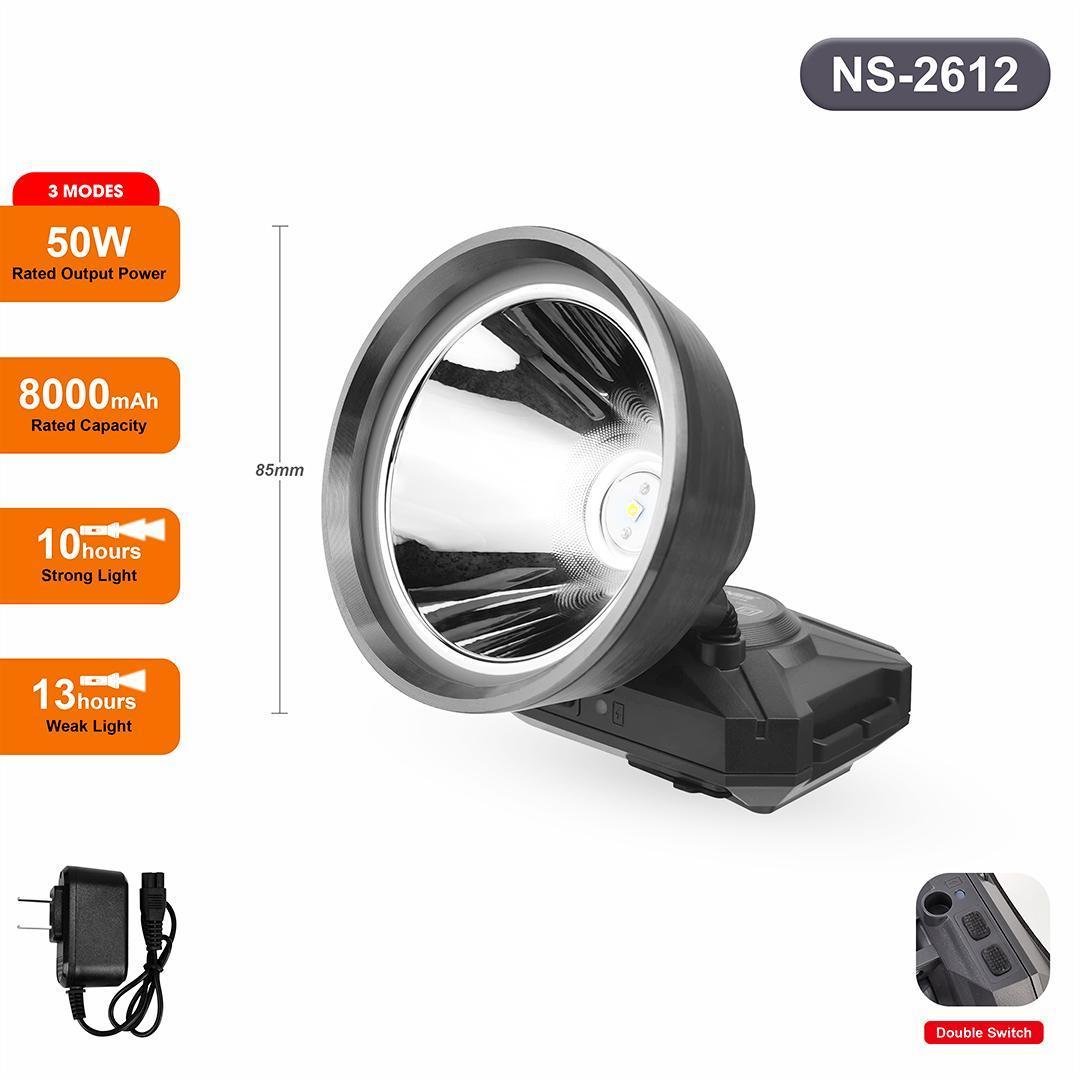 NSS Rechargeable LED Headlamp 80W (12000mAh)