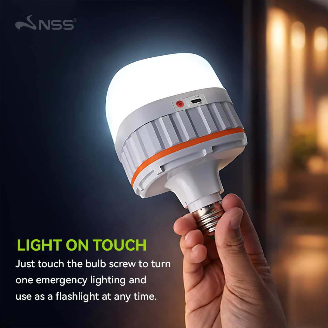 NSS Emergency Rechargeable LED Camping Bulb with Lithium Battery Backup