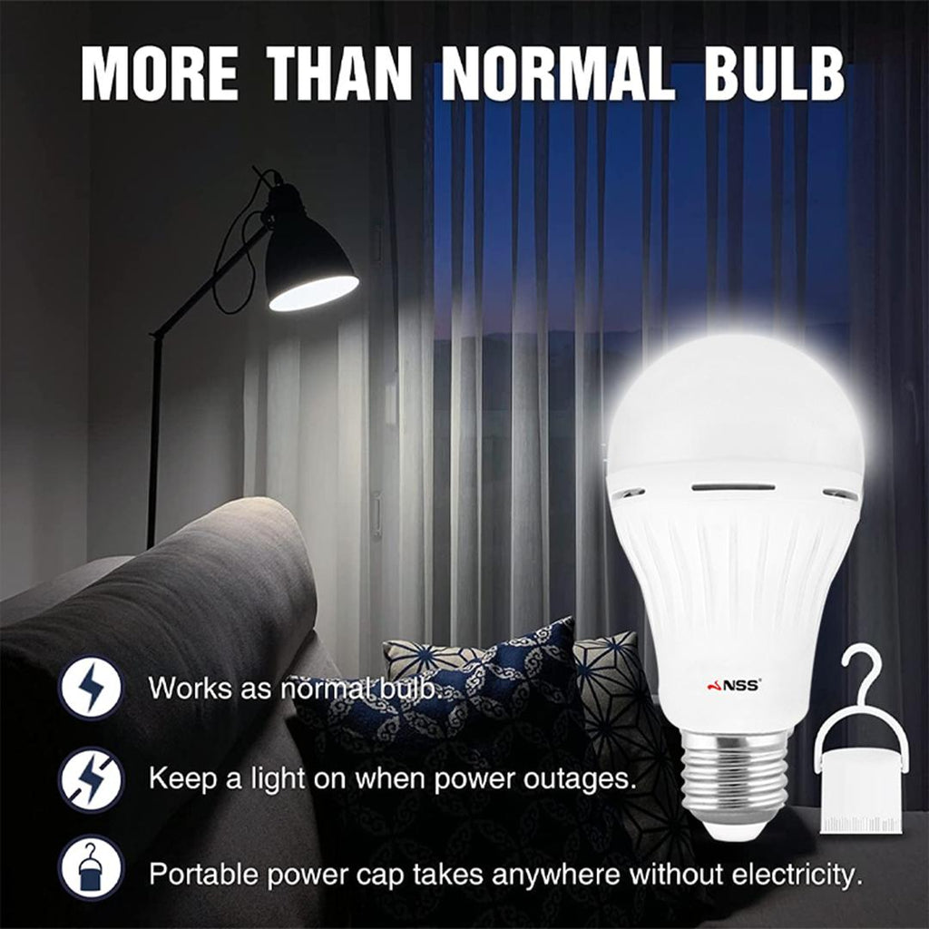 NSS Smart Emergency Rechargeable LED Bulb