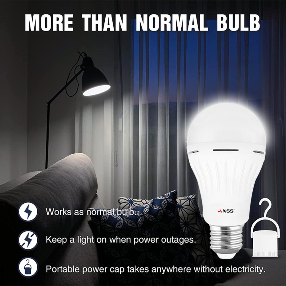 NSS Smart Emergency Rechargeable LED Bulb