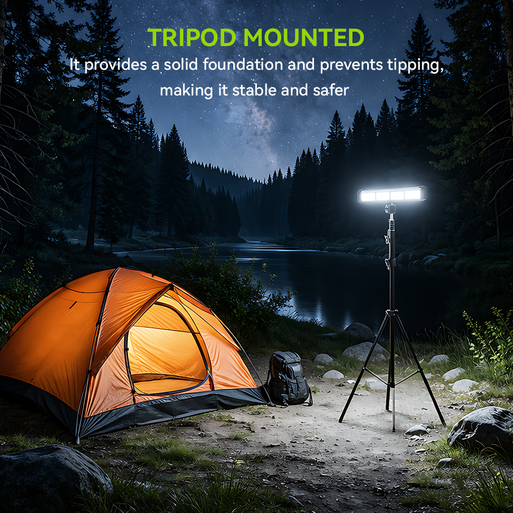 NSS Solar LED Tube Light with Power Bank – Multi-Color Alloy Emergency Lamp for Camping & Outdoor Use