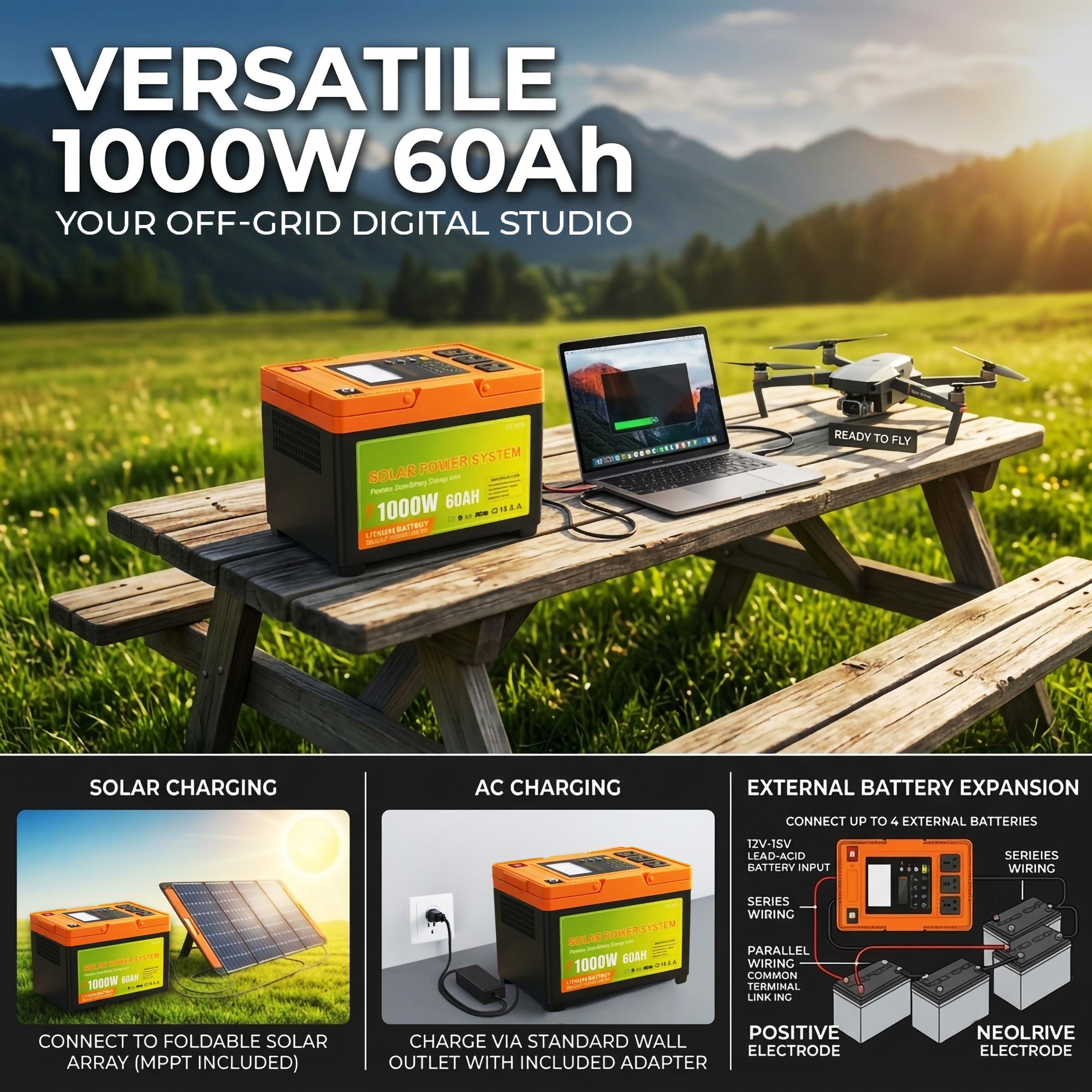NSS [NEW LAUNCH] NO SOLAR PANEL 70W-1000W Portable Solar Power Station 60,000mAh Lithium Battery | NS-270 Series Solar Generator for Camping, Home Backup, & Outdoor Emergency Power | 220V AC Output Powerbank