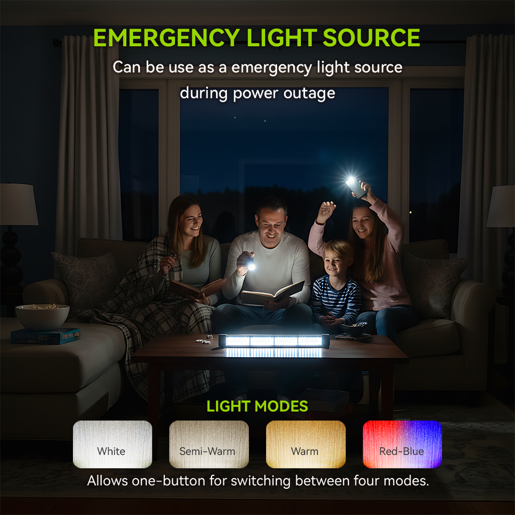 NSS Solar LED Tube Light with Power Bank – Multi-Color Alloy Emergency Lamp for Camping & Outdoor Use