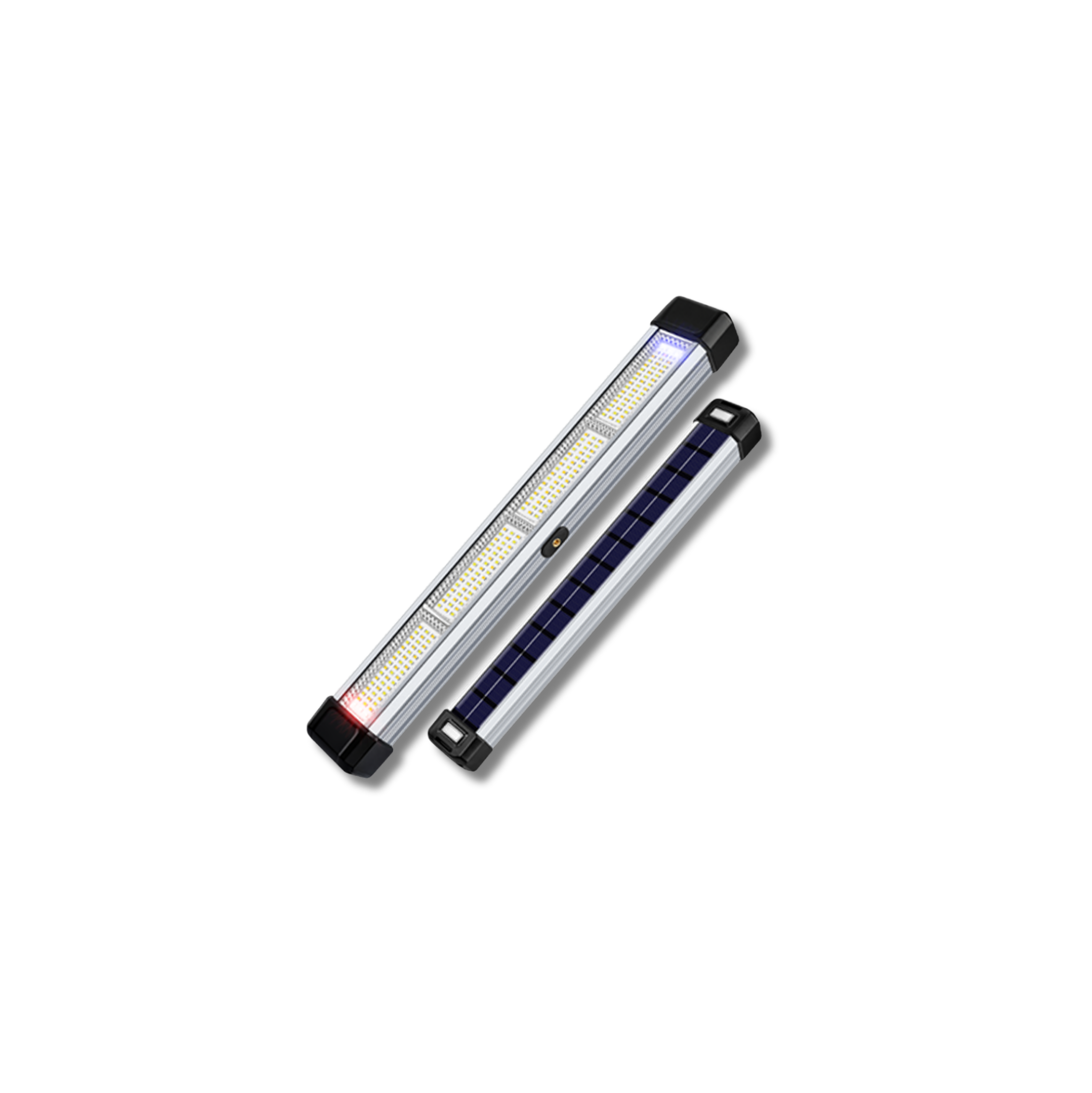 NSS Solar LED Tube Light with Power Bank – Multi-Color Alloy Emergency Lamp for Camping & Outdoor Use