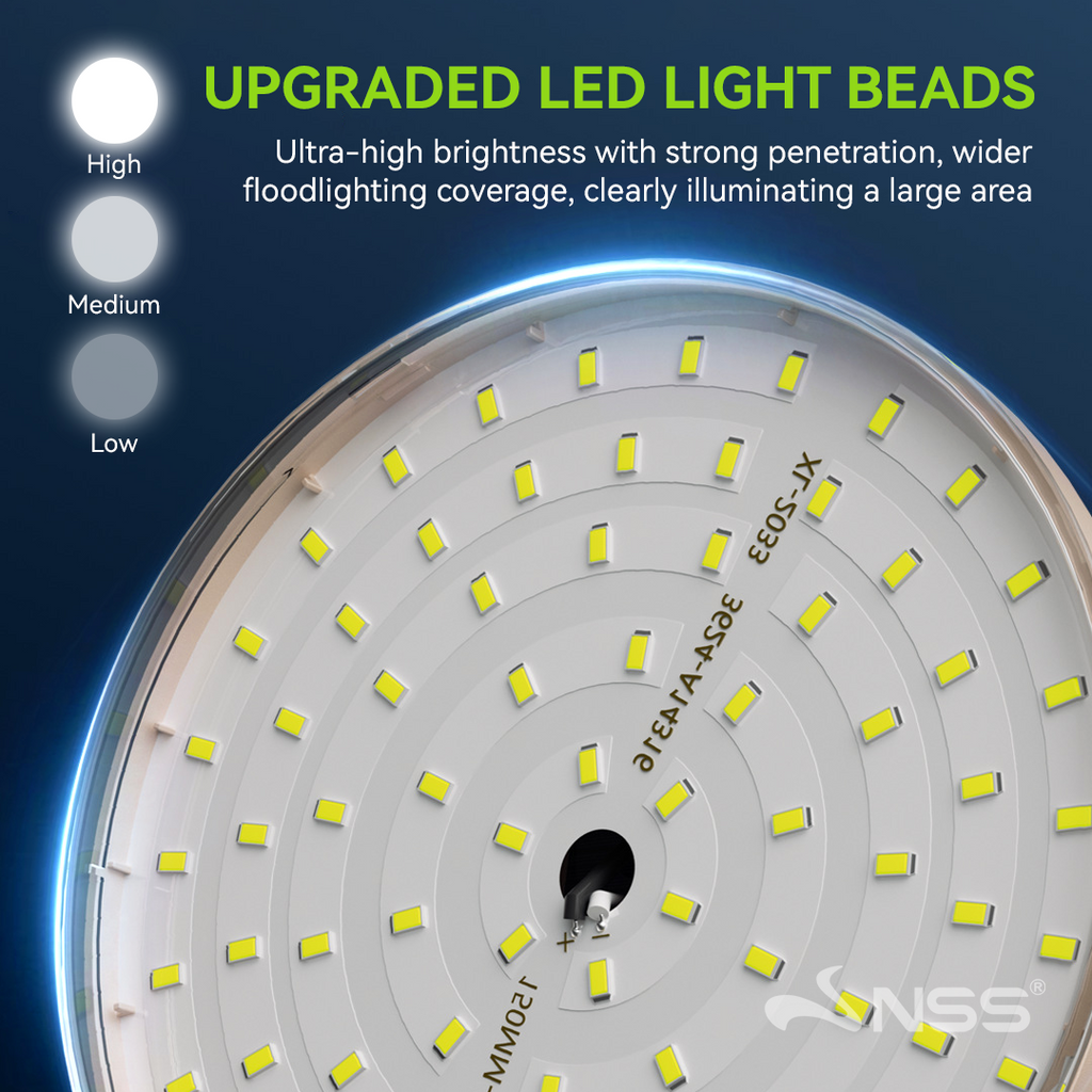 NSS Solar Magnetic UFO Emergency Light – Portable Hanging LED Lamp with USB-C Charging for Camping & Power Outages (596 Series)