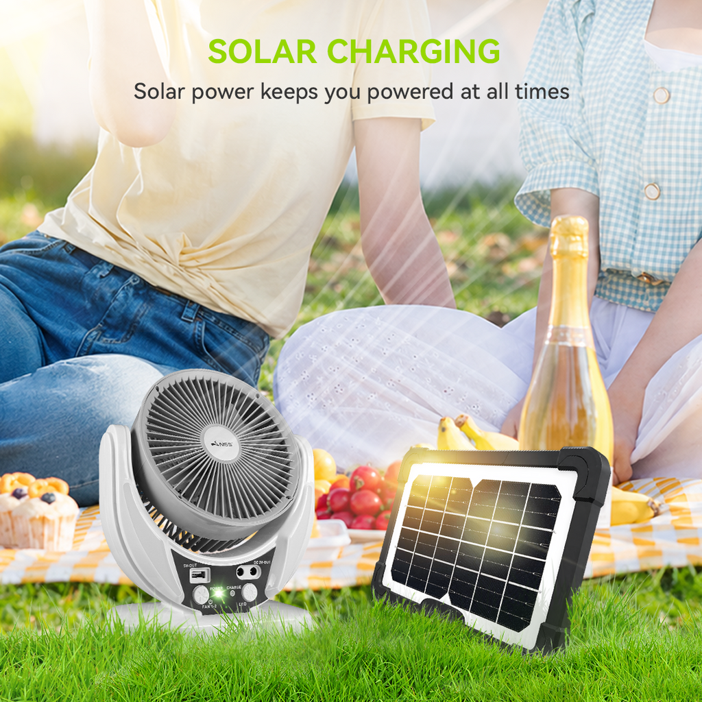 NSS 3 in 1 Solar Portable Deskfan