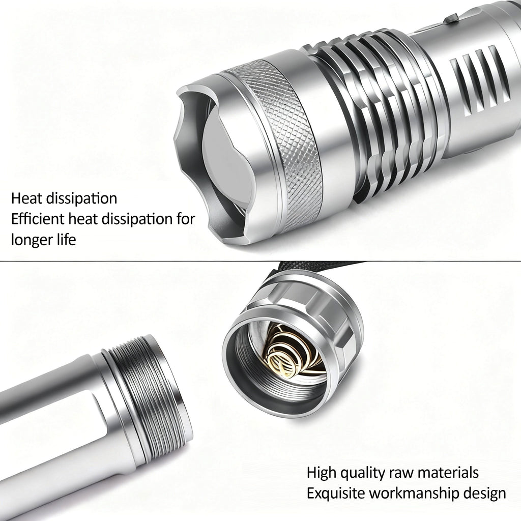 NSS Rechargeable LED Tactical Flashlight