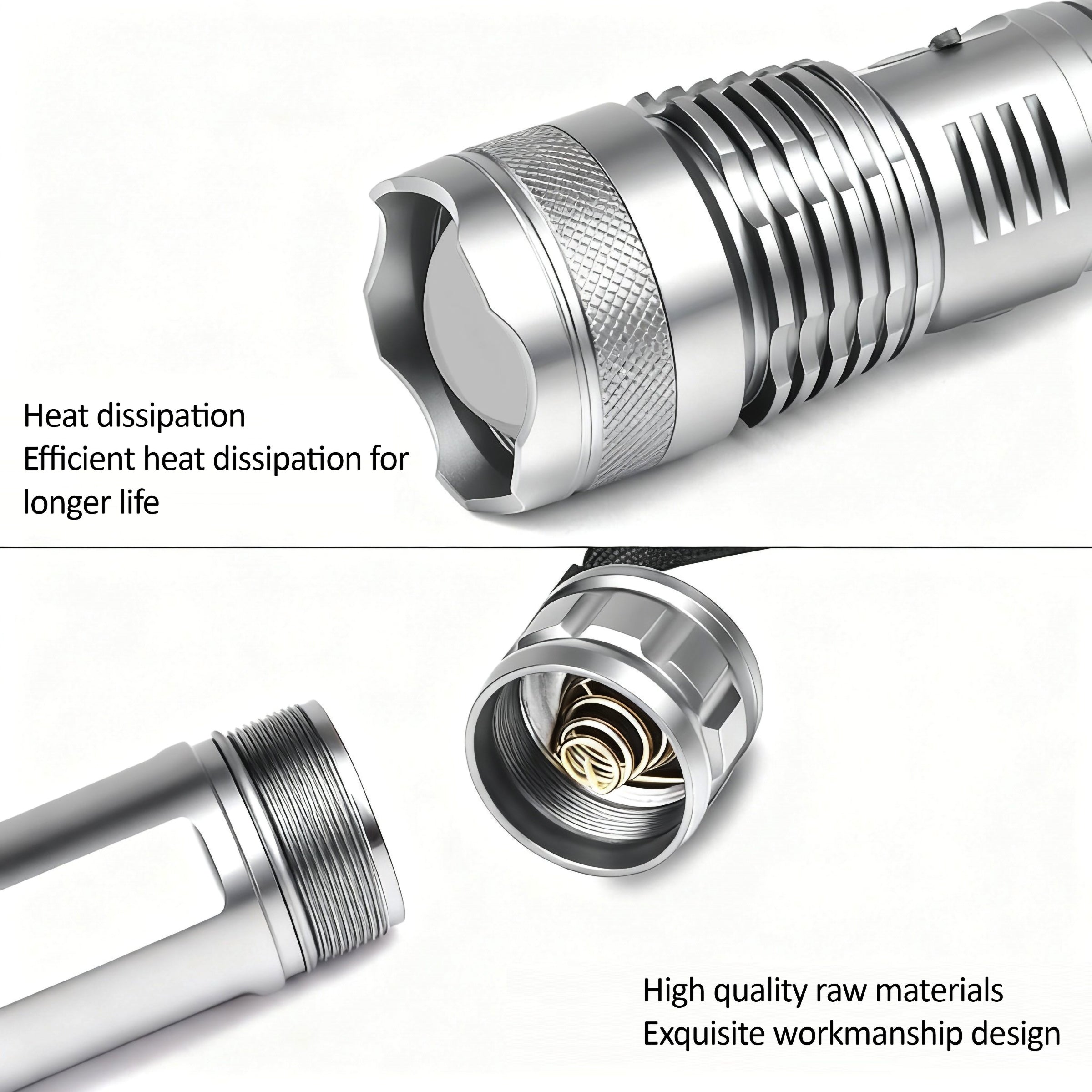 NSS Rechargeable LED Tactical Flashlight