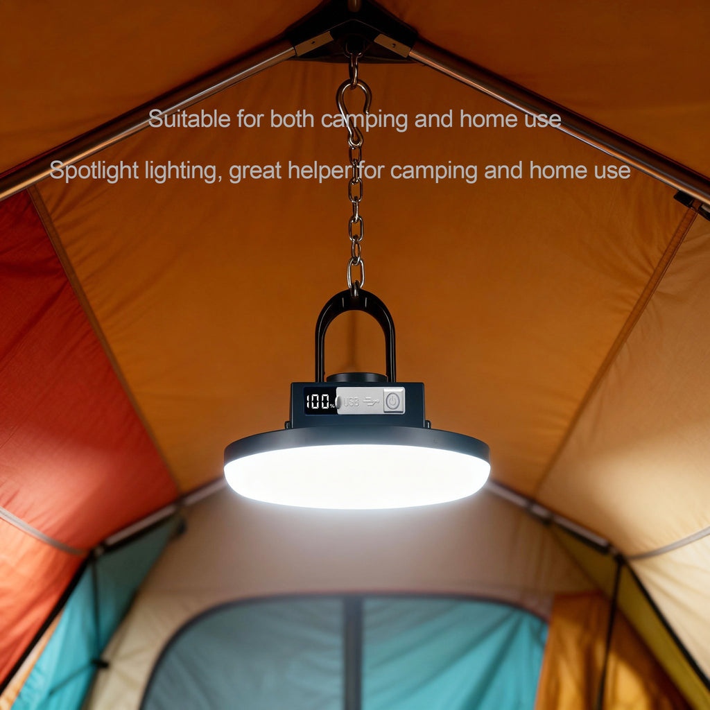 NSS Rechargeable Camping LED Lamp with Power Bank – 9000mAh Waterproof Lantern