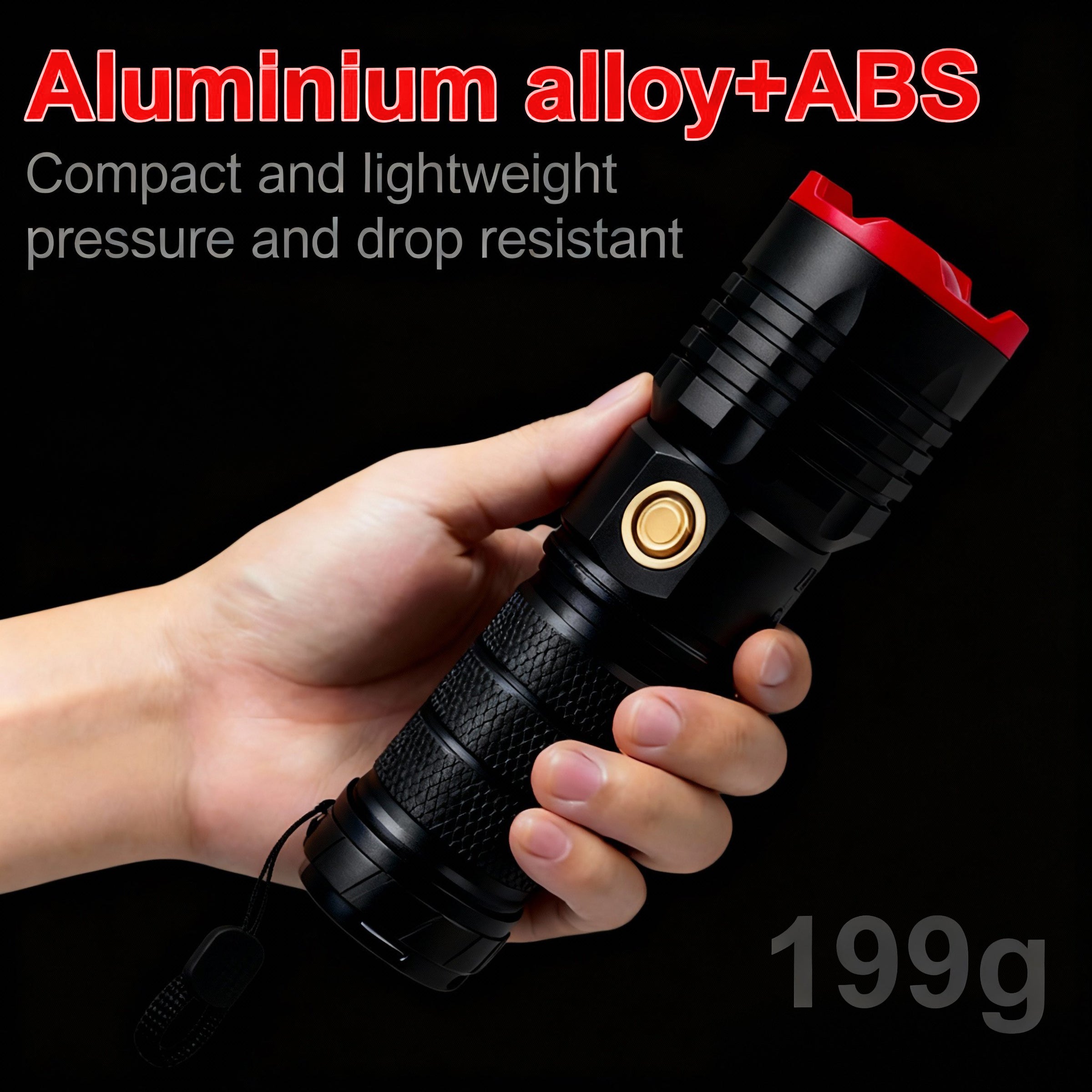 NSS Zoomable LED Flashlight Outdoor Flashlight