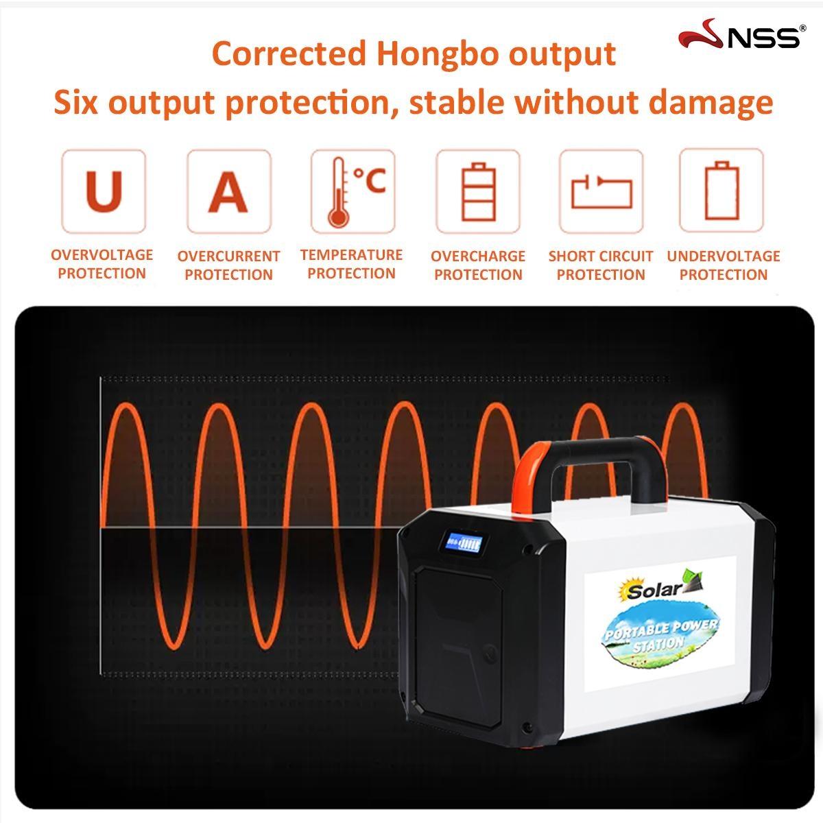 NSS 500W Portable Power Station – Solar Generator for Home, Camping & Emergencies (NS-2581)