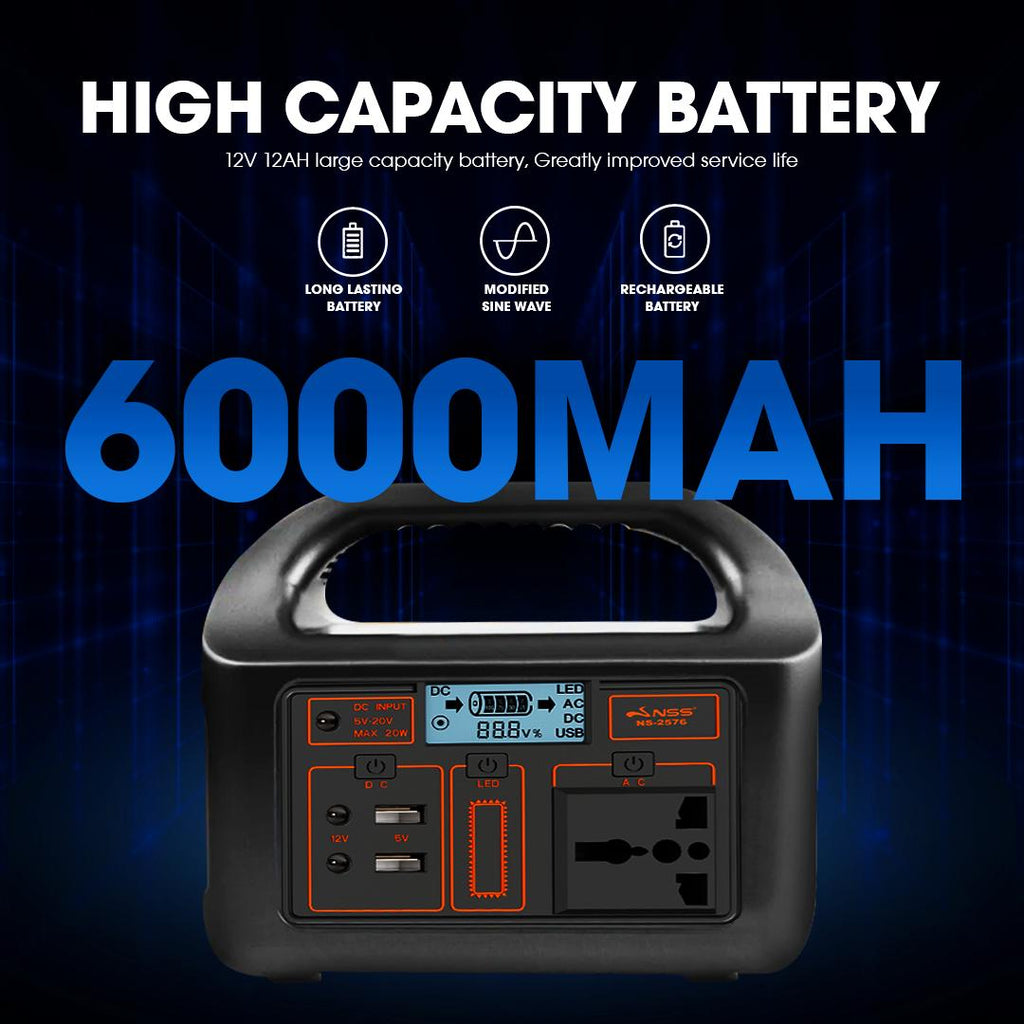 NSS 100W Mini Portable Solar Generator – Compact Power Station for Camping & Emergency (NS-2576)