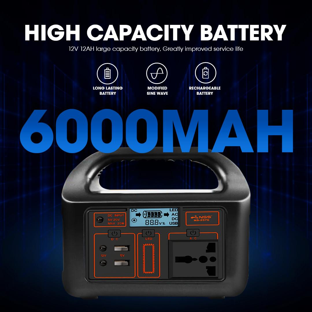 NSS 100W Mini Portable Solar Generator – Compact Power Station for Camping & Emergency (NS-2576)