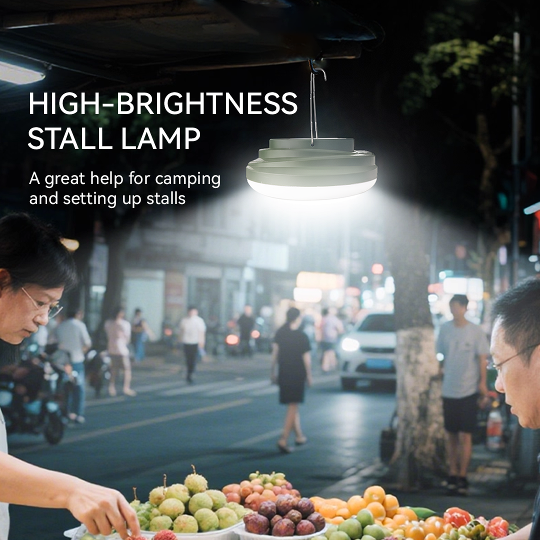 NSS Solar Camping Light – Portable Magnetic LED Tent Lamp with 4 Light Modes & Hanging Hook