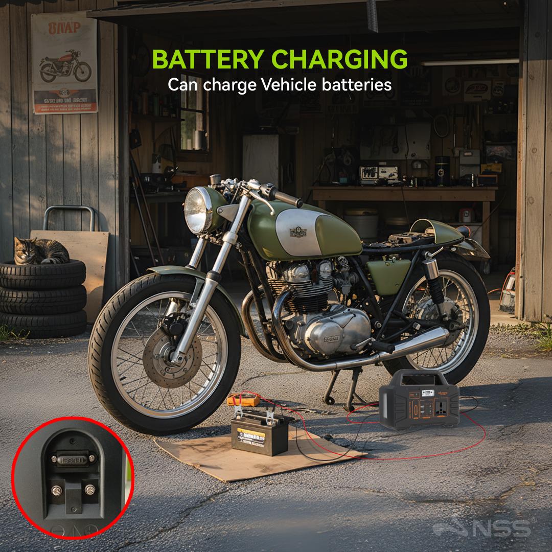 NSS [NEW LAUNCH] 150W Portable Power Station with Solar Panel Kit - Rechargeable Solar Generator, Multi-Function Output Ports, Emergency Battery Backup for Camping, Outdoor, & Home Blackout - NS-2586