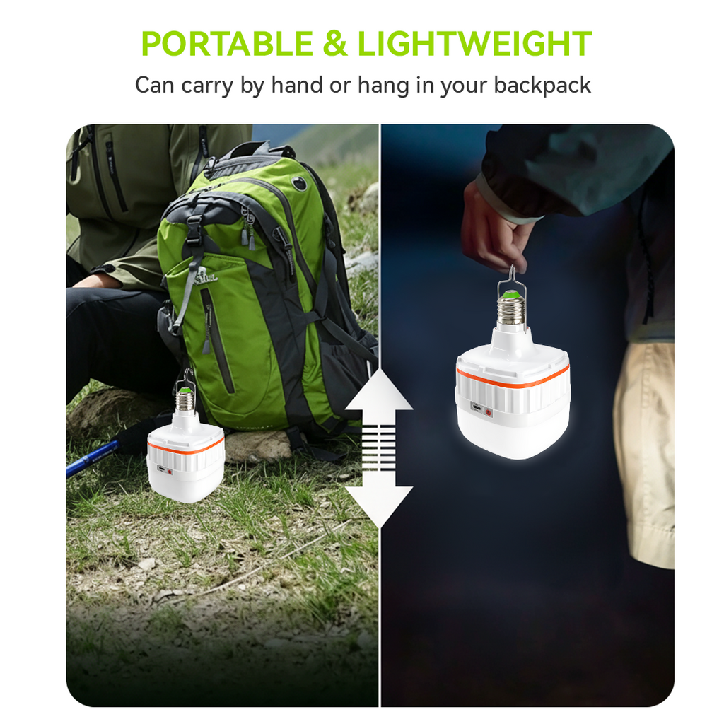 NSS Emergency Rechargeable LED Camping Bulb with Lithium Battery Backup