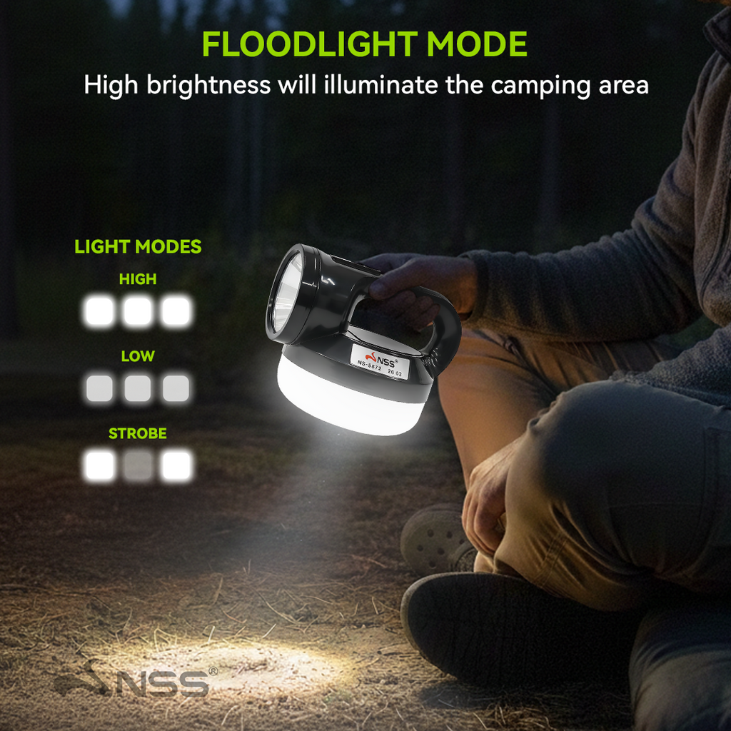 NSS 2-in-1 Solar Rechargeable LED Emergency Lamp