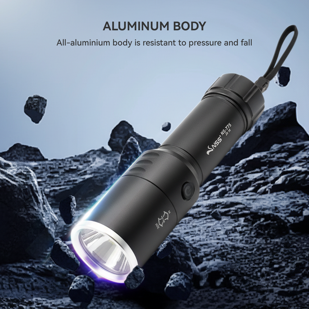 NSS LED Zoomable  Aluminum Alloy Flashlight