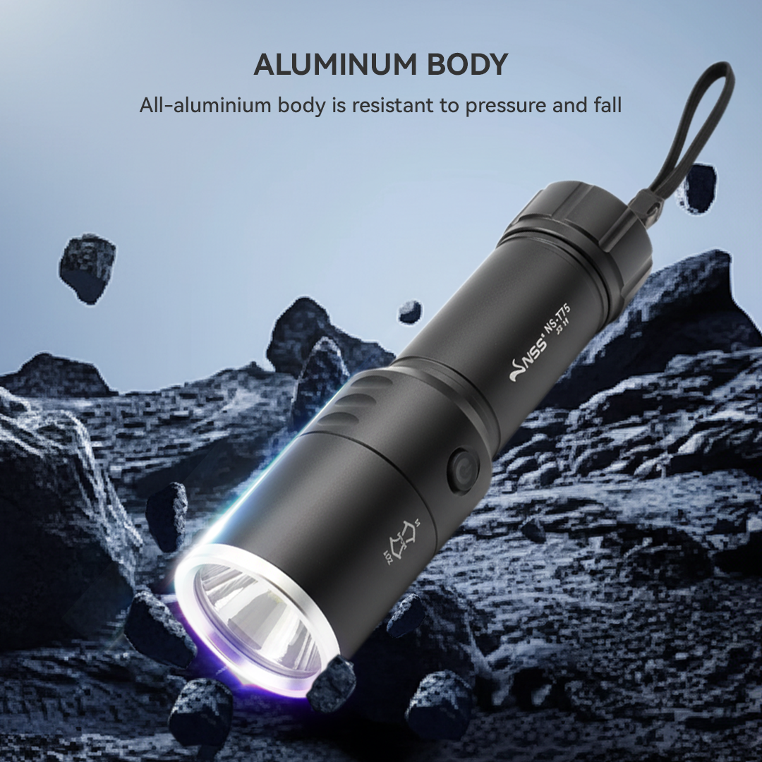 NSS LED Zoomable  Aluminum Alloy Flashlight