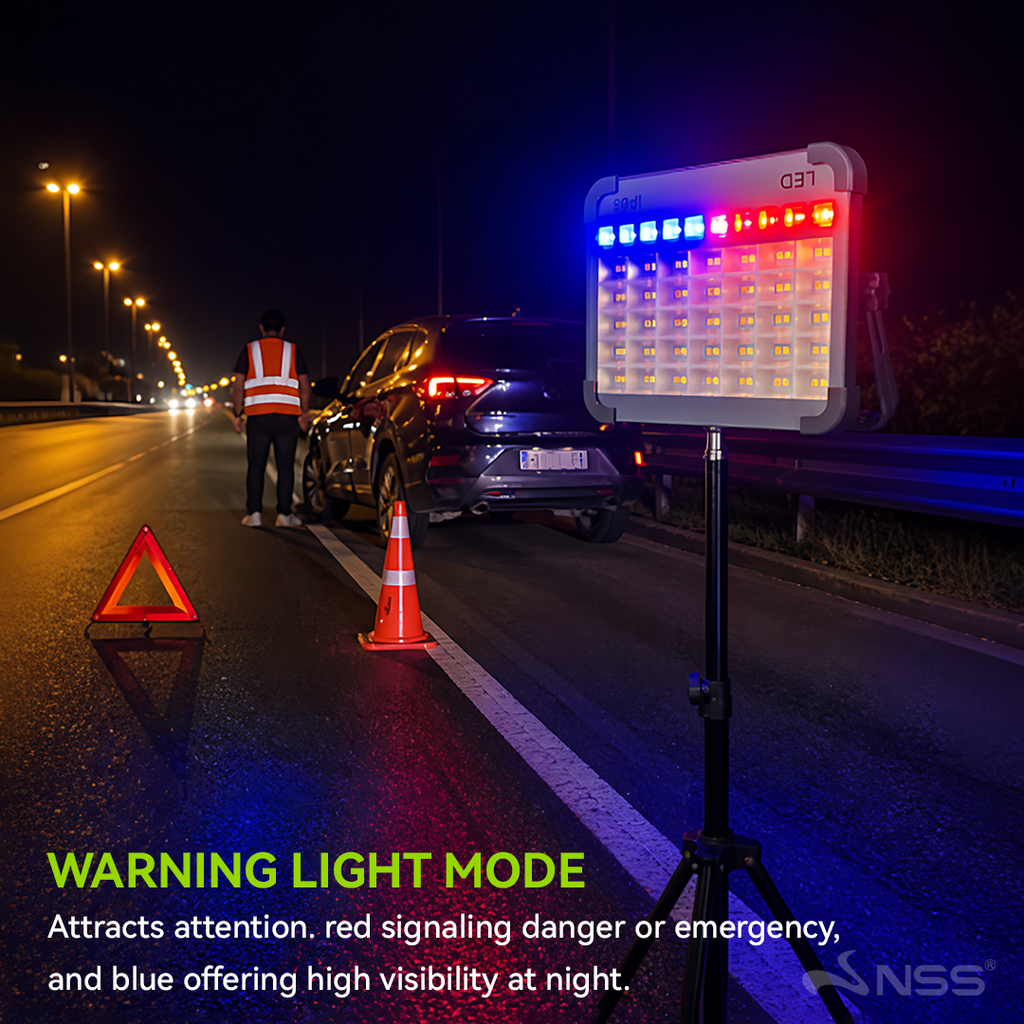 NSS Solar Rechargeable Work Light for Camping, Brownout & Emergency Use