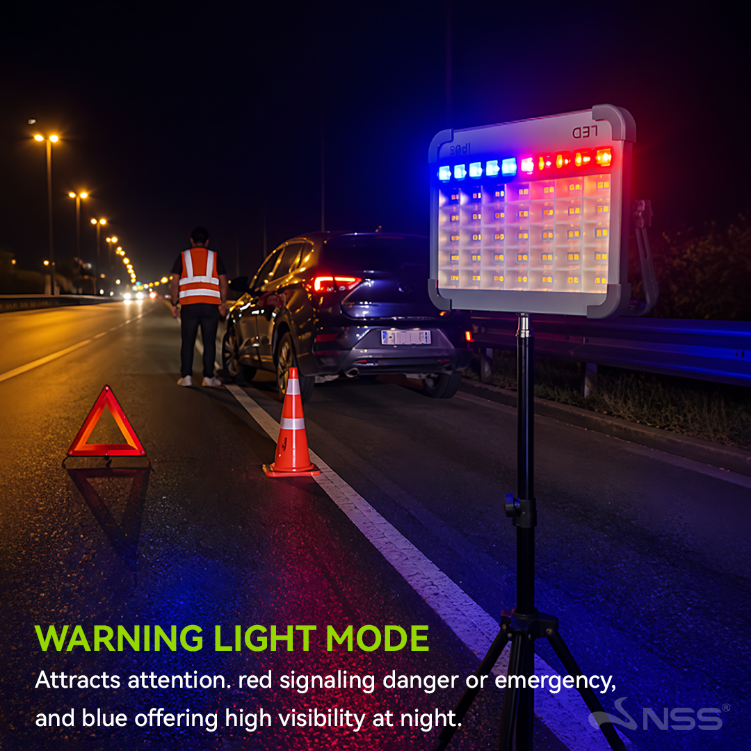 NSS Solar Rechargeable Work Light for Camping, Brownout & Emergency Use