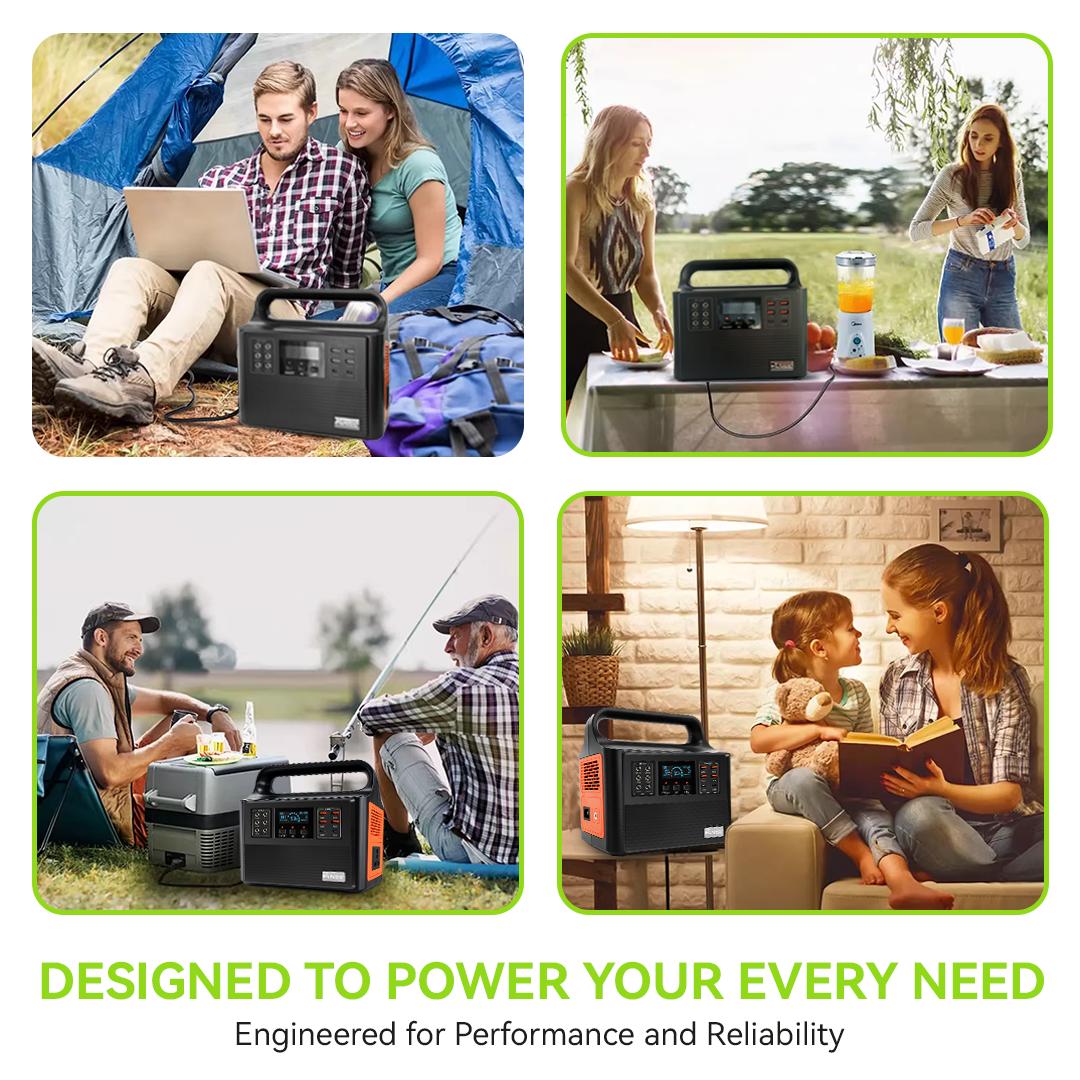 NSS [NEW LAUNCH] Solar Generator 300W-300W Peak Power Inverter 31000mAh Portable Power Station Multi-Functional Lithium Battery Emergency Power Supply for Camping Outdoor Home Blackout with AC/DC/USB Ports