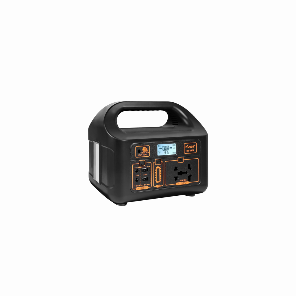 NSS 150 watts Portable Power Station with 20W Solar Panel – Compact Generator for Camping, Emergency Backup & 220V Devices